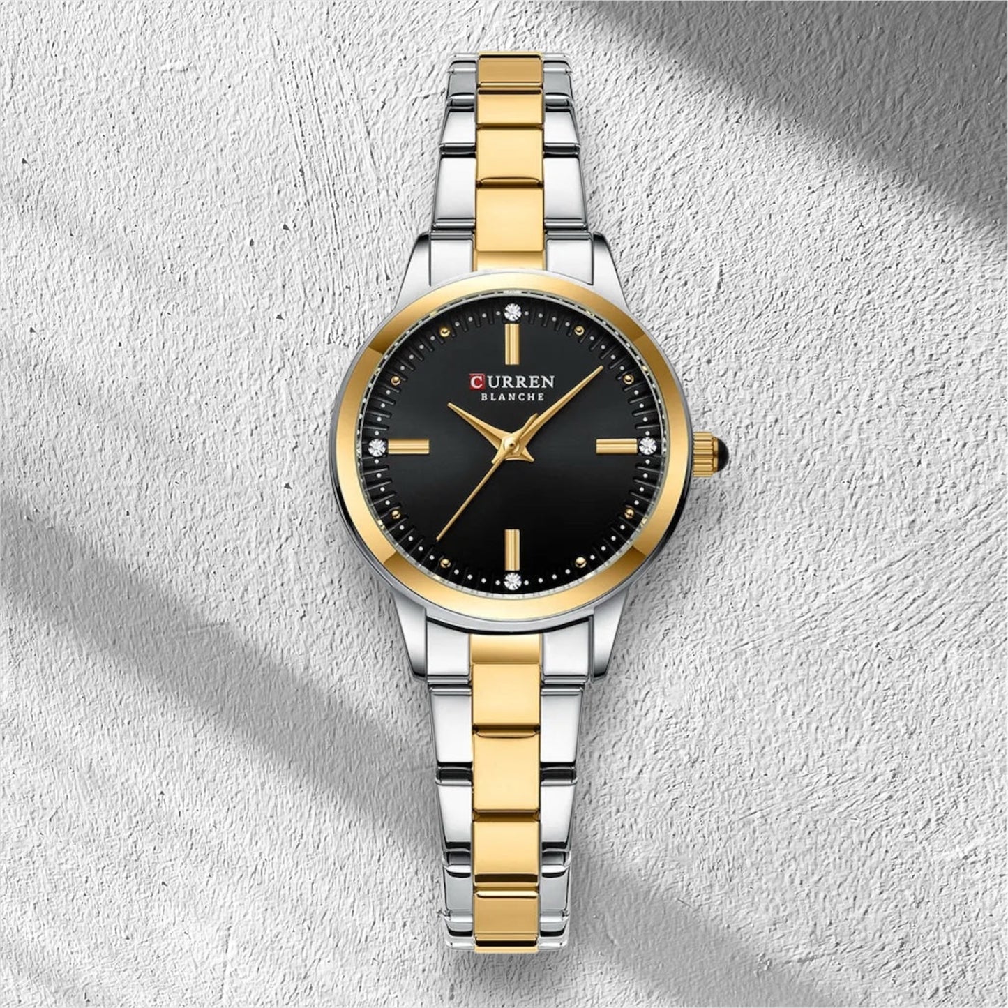 “Women’s Bracelet Watch, Simple Dial, Elegant Quartz Fashion Accessory.”