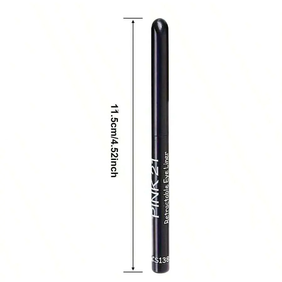 “3pcs Waterproof Black Eyeliner Pencils, Smudge-Proof, Long-Lasting, Beginner-Friendly.”
