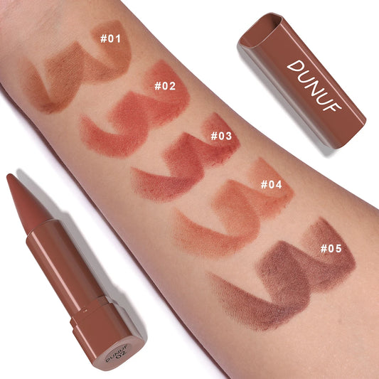 “Matte gradient lip liner for smooth application, defining elegant, long-lasting lips.”