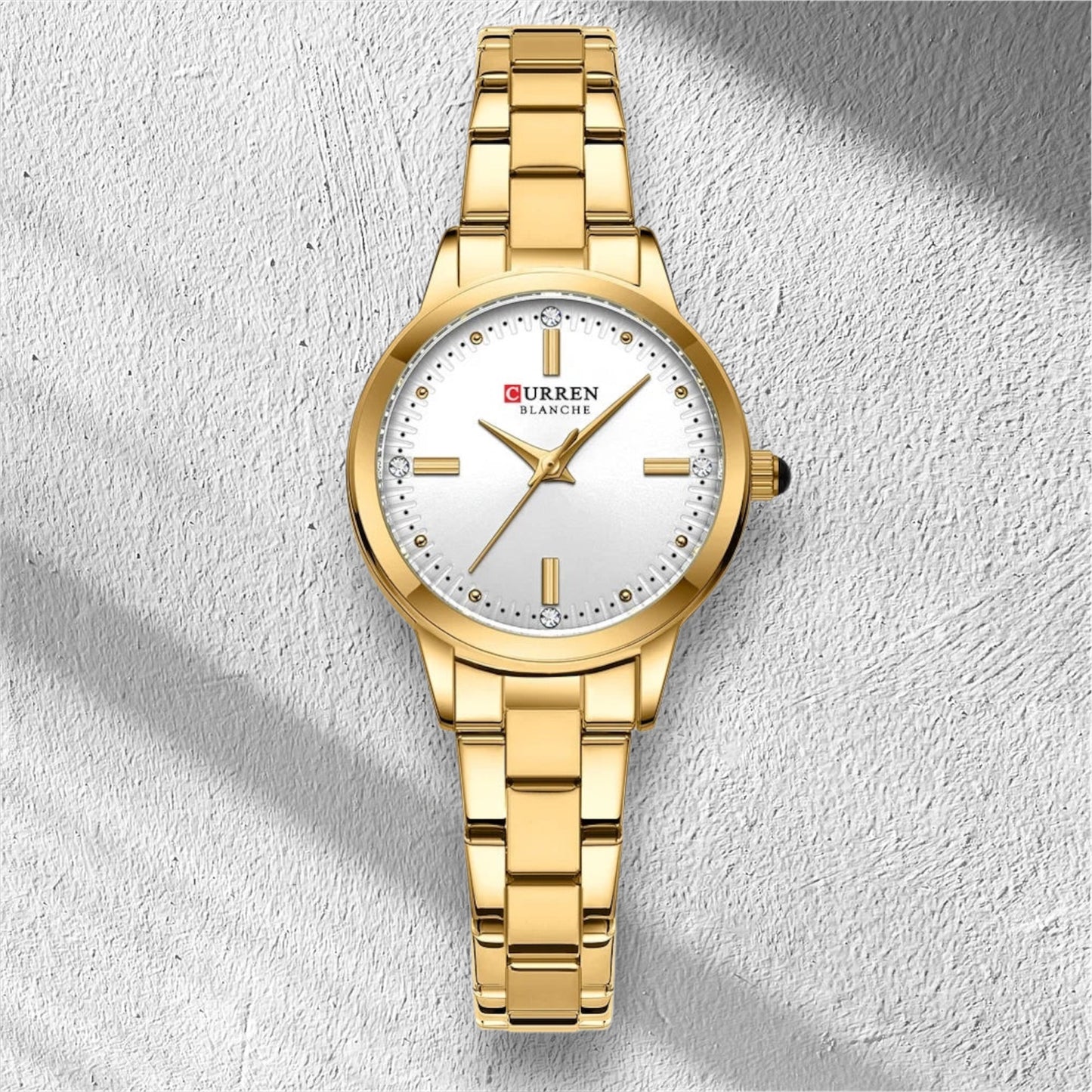 “Women’s Bracelet Watch, Simple Dial, Elegant Quartz Fashion Accessory.”