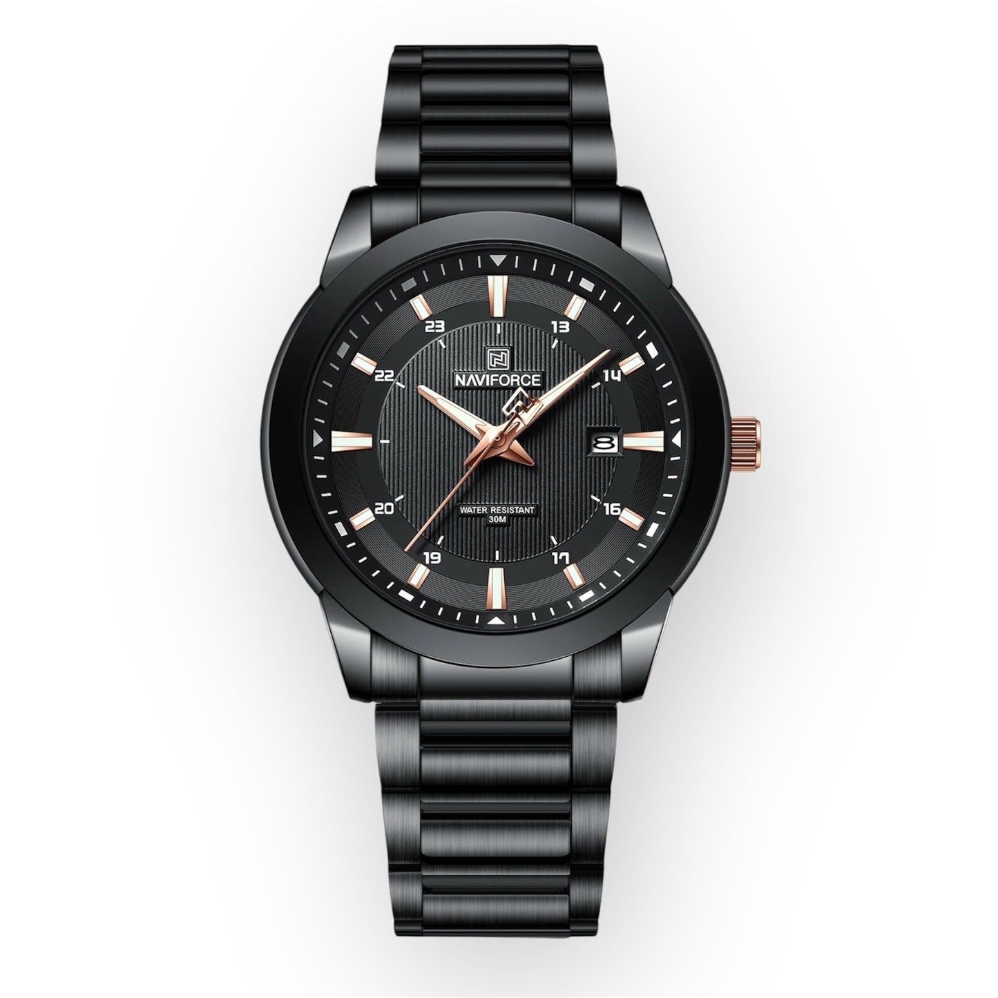 “Top Brand Mens Stainless Steel Quartz Sports Watch Waterproof Luxury Date Clock.”
