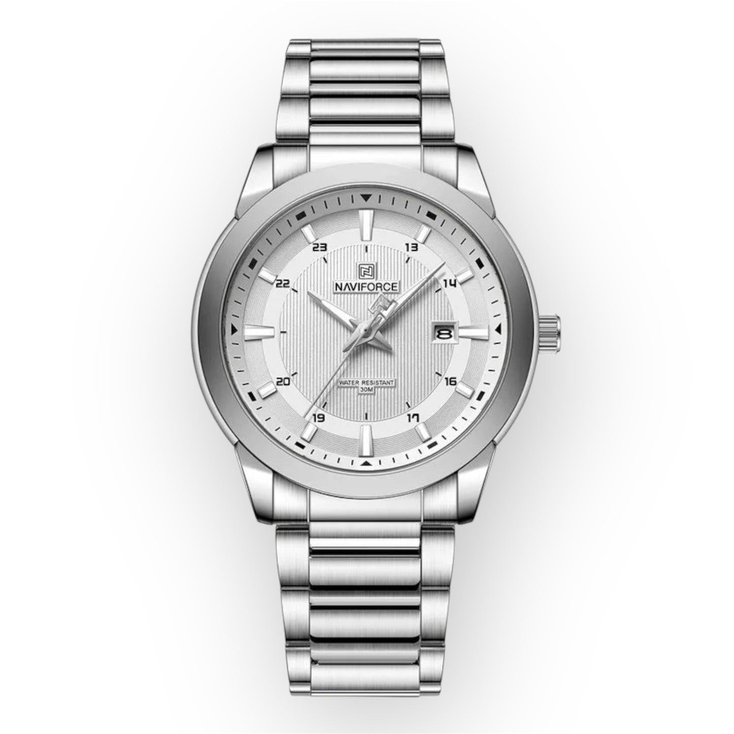 “Top Brand Mens Stainless Steel Quartz Sports Watch Waterproof Luxury Date Clock.”