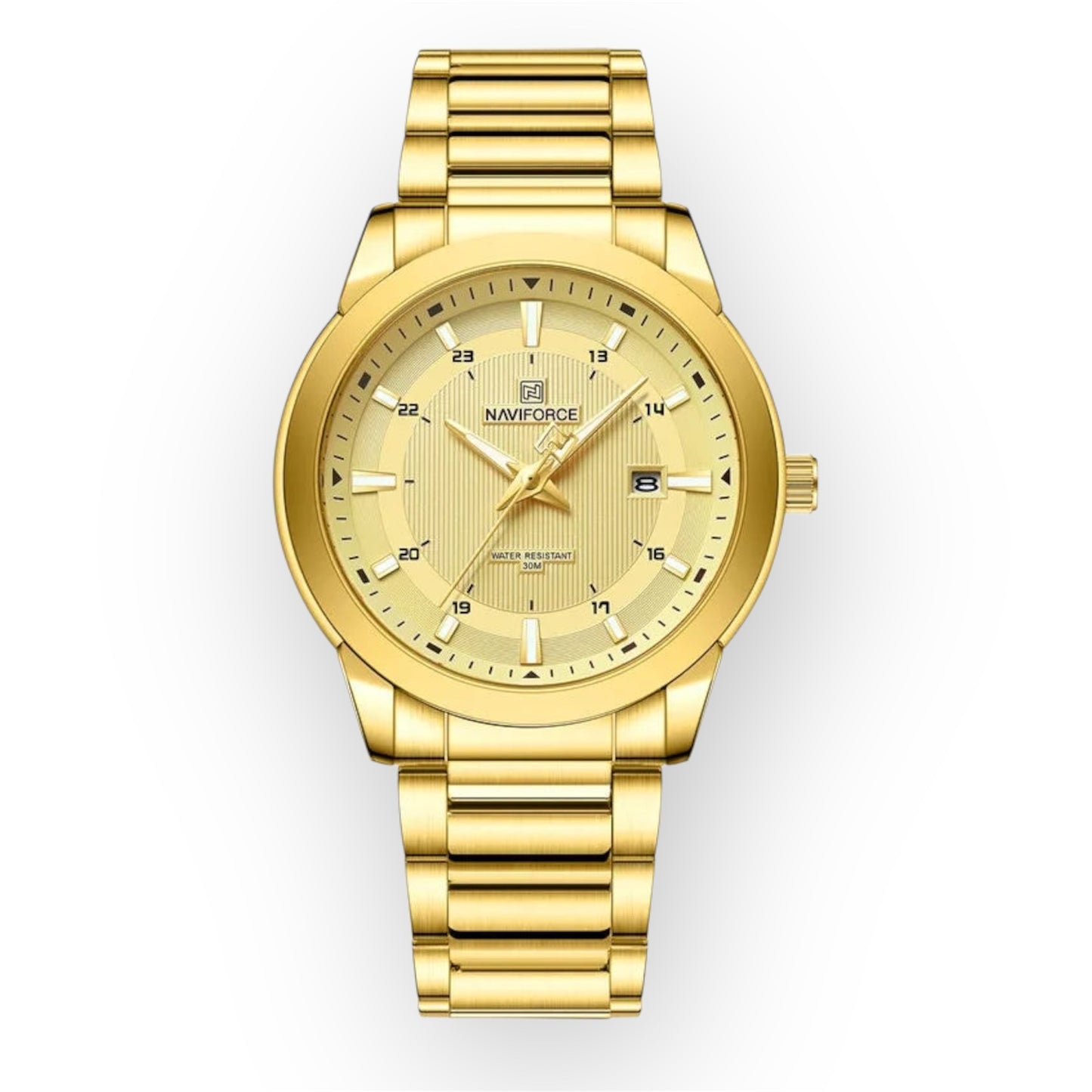 “Top Brand Mens Stainless Steel Quartz Sports Watch Waterproof Luxury Date Clock.”