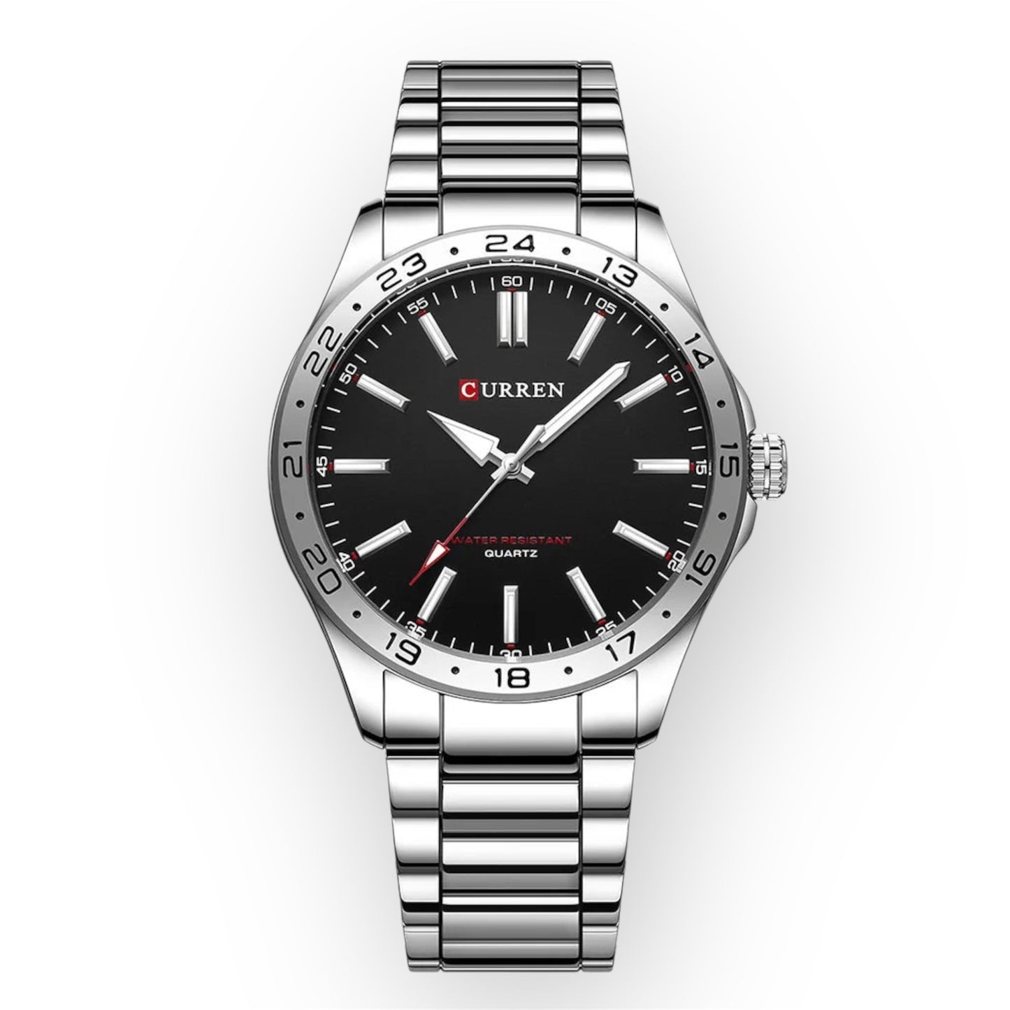“Men’s Ultra Thin Stainless Steel Quartz Watch Simple Business Casual Fashion.”