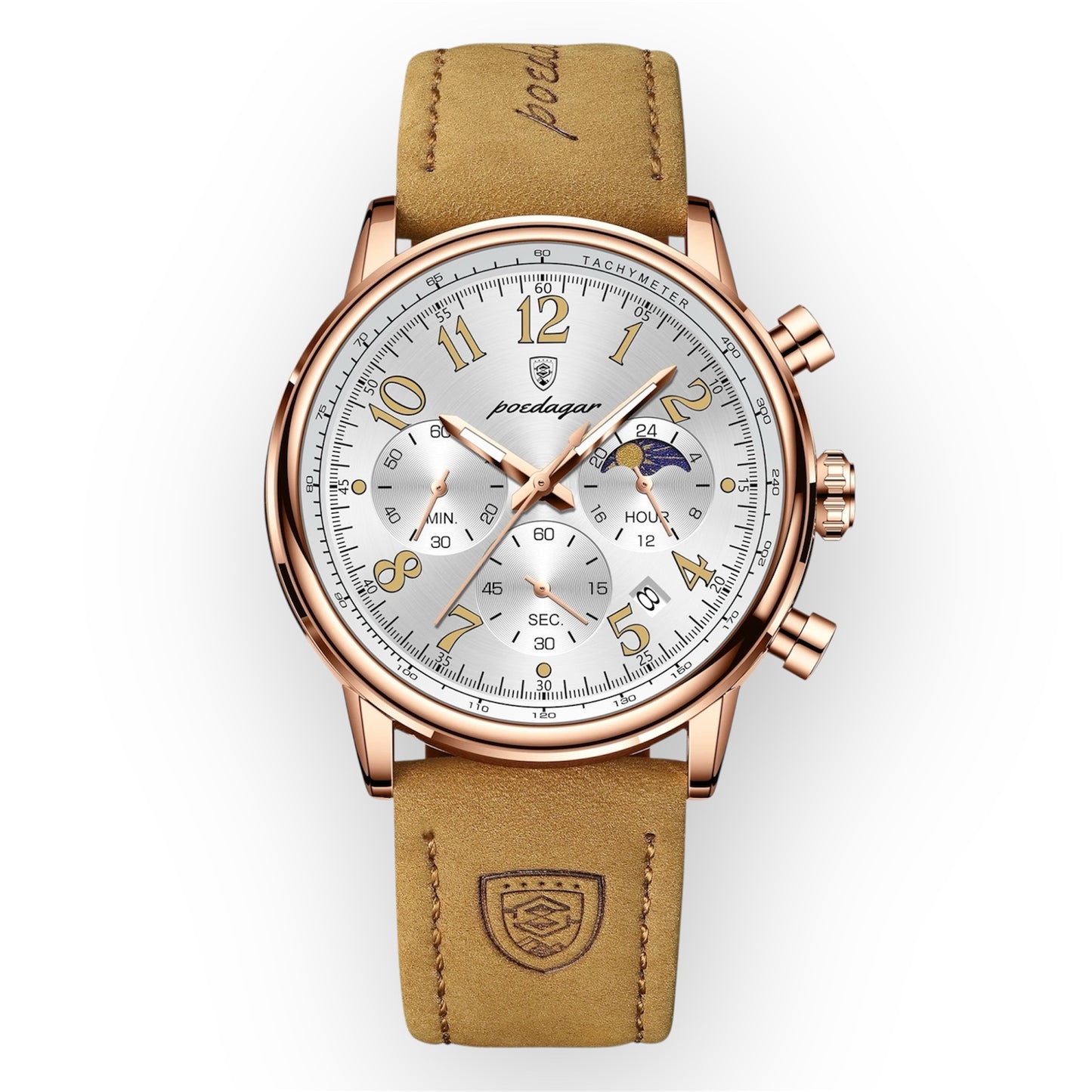 “Luxury Sports Men’s Watch, Waterproof, Luminous Chronograph, Stylish Quartz Timepiece.”