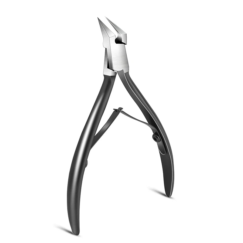 “Professional stainless steel toenail clipper for ingrown and thick nails.”