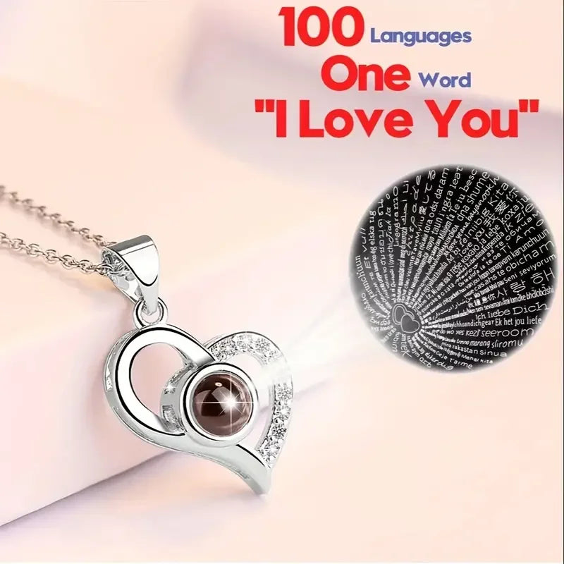 “Heart-Shaped Red Rose Necklace with Gift Box - Perfect for Valentine’s, Anniversary, and Mother’s Day.”