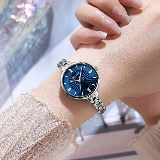 “Elegant Women’s Casual Quartz Watch Waterproof Stainless Steel Fashion Business Wristwatch.”