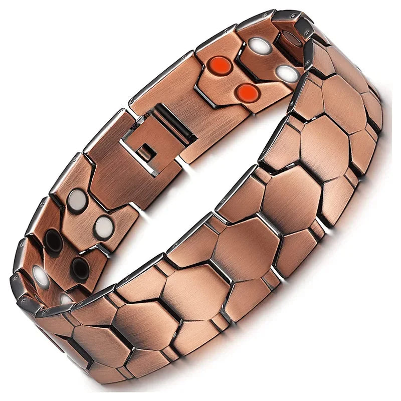 “Men’s Magnetic Detox Bracelet - Lymph Drainage & Arthritis Pain Relief Jewelry.”
