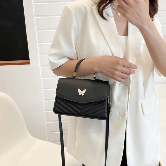 “PU Leather Small Square Bag: Stylish, Versatile, Perfect Crossbody or Shoulder.”