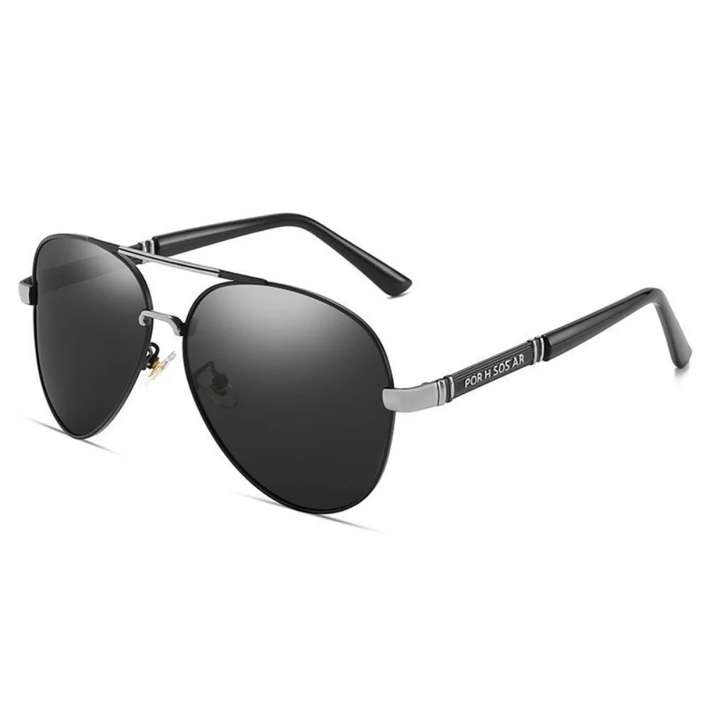 “Polarized aviator sunglasses, lightweight frame, UV400 protection, perfect for fishing and sun.”