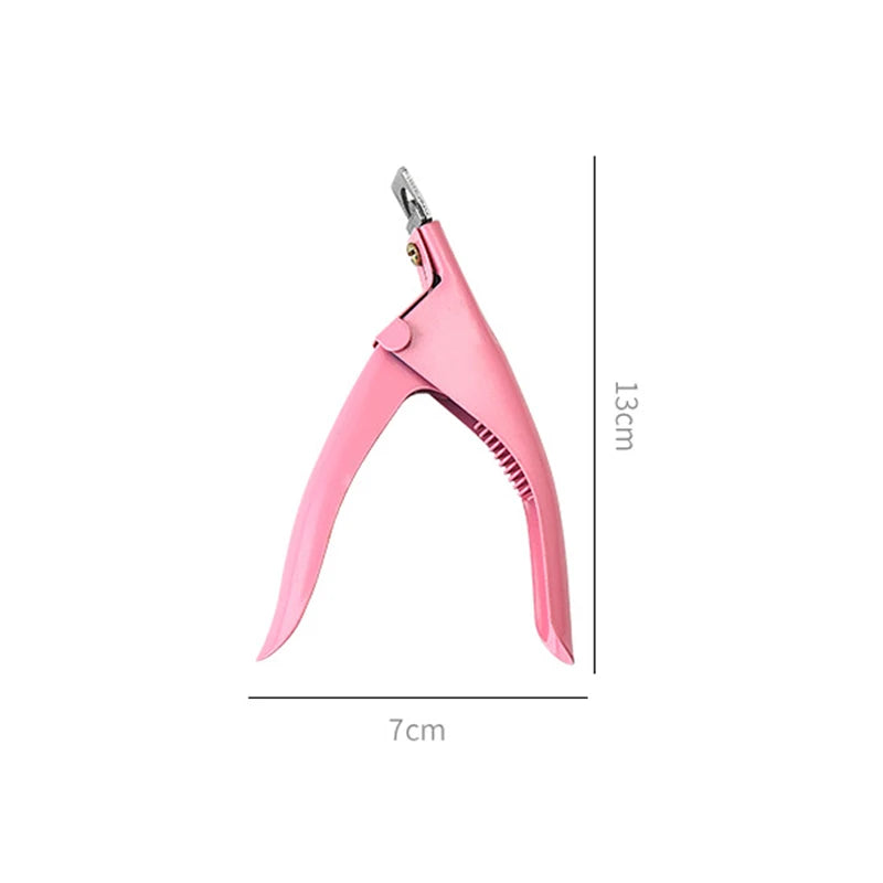 “False Acrylic Tips Clipper, U-Shaped Manicure Clamp, Professional Nail Cutting Tool”