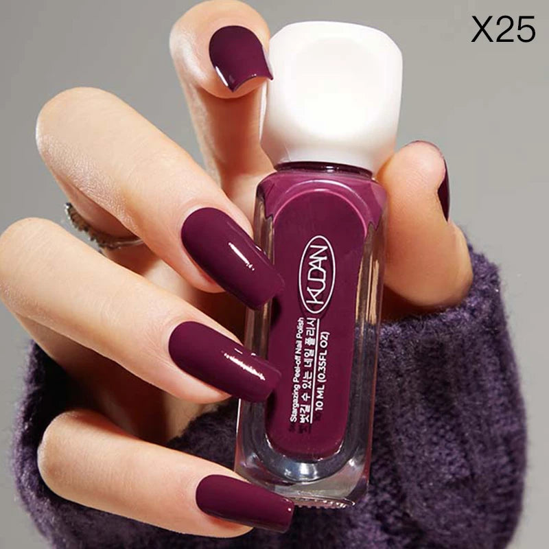 “10ml Water-Based Peel Off Nail Polish, Glitter Colors, Manicure Supplies”