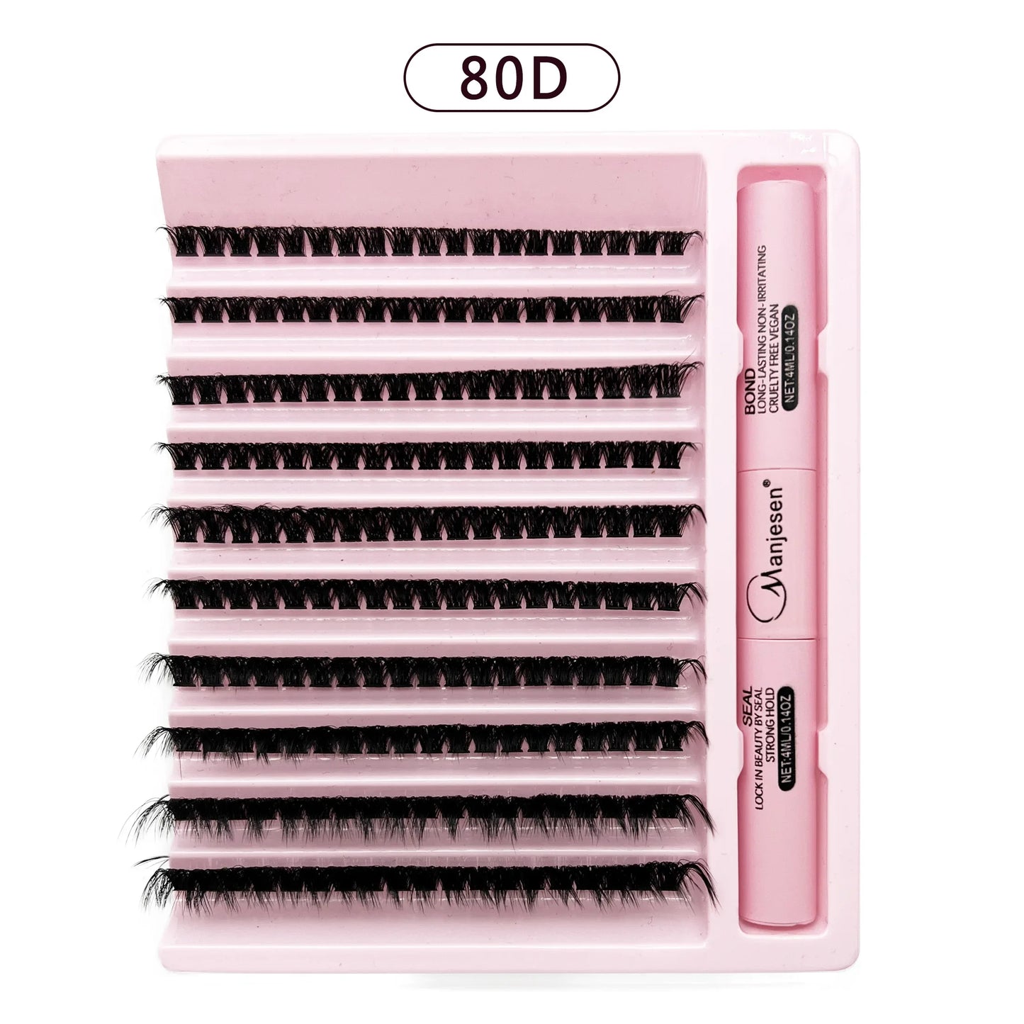 “200 pcs eyelash clusters with bond and seal glue, DIY lash extension kit.”
