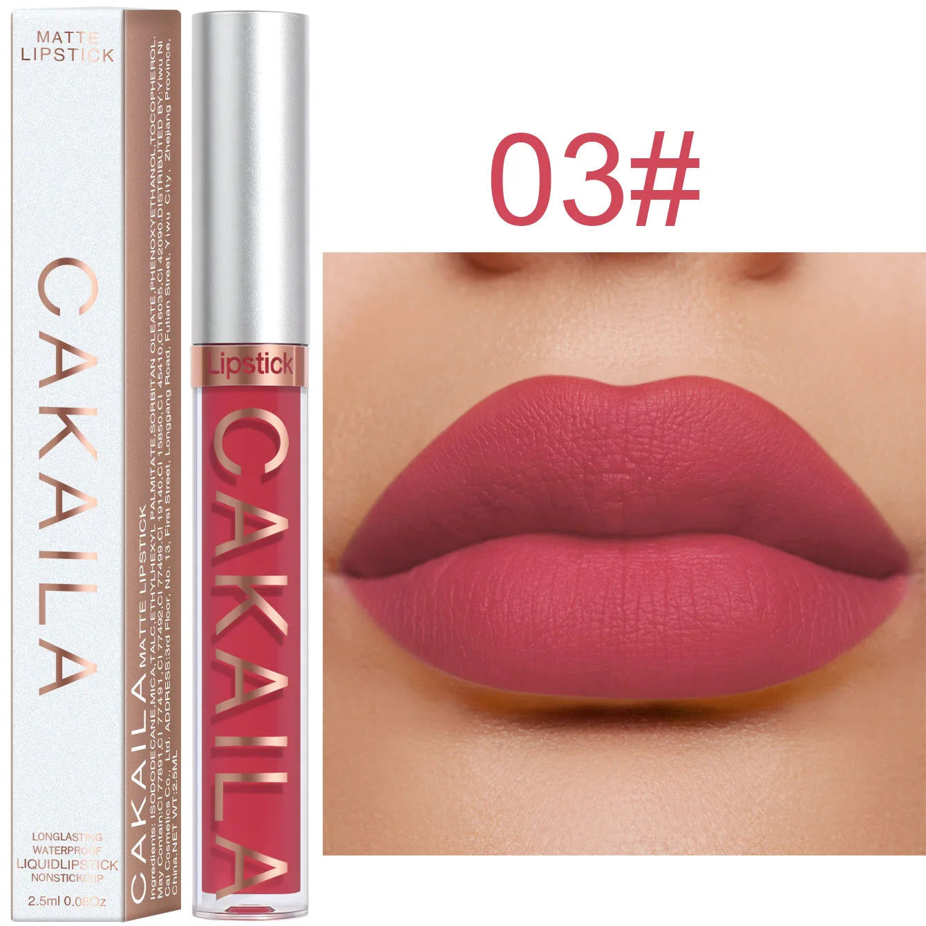 “18-Color Matte Lipstick – Non-Stick, Waterproof Long-Lasting Lip Gloss”
