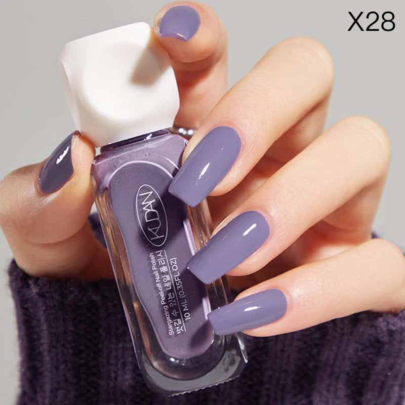 “10ml Water-Based Peel Off Nail Polish, Glitter Colors, Manicure Supplies”