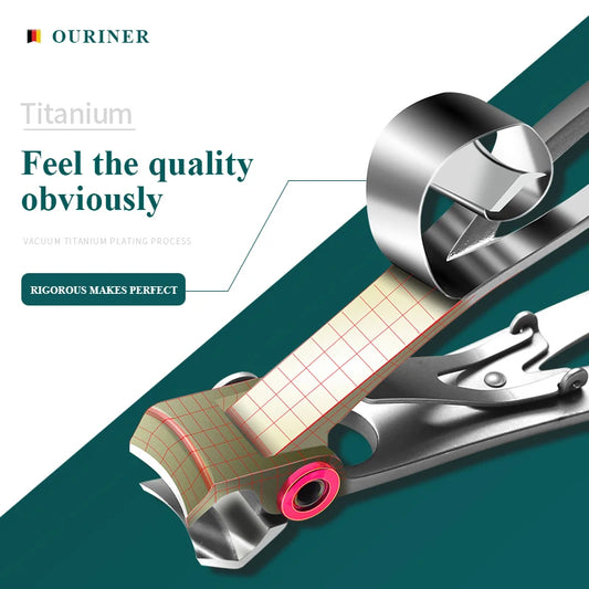 “High-Quality Stainless Steel Nail Clippers, Two Sizes, Durable Manicure & Pedicure Tools”