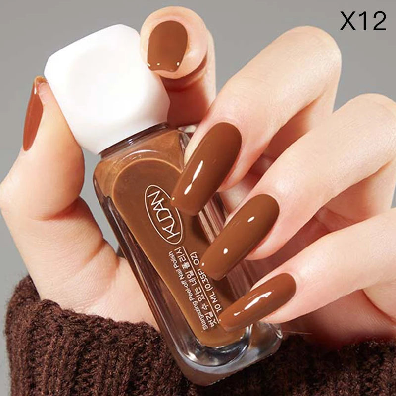 “10ml Water-Based Peel Off Nail Polish, Glitter Colors, Manicure Supplies”