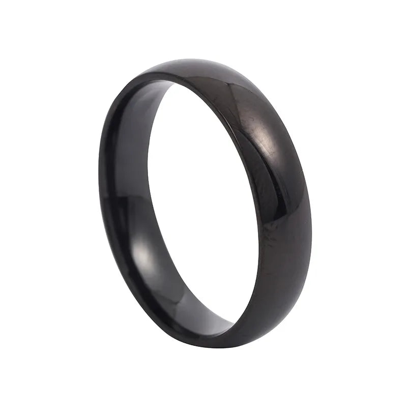 “Simple Stainless Steel Rings - Classic Couple Bands for Weddings & Engagements.”