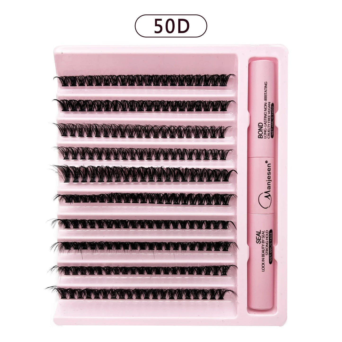 “200 pcs eyelash clusters with bond and seal glue, DIY lash extension kit.”