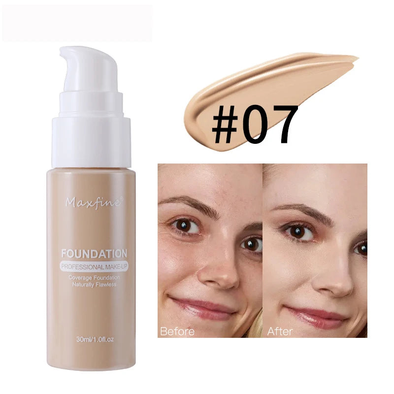 “Liquid Foundation – Effective Concealer, Waterproof, Sweat-Resistant for Professional Makeup”