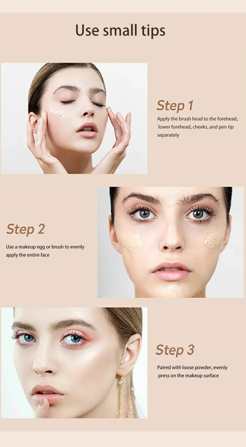 “High-Coverage Matte Liquid Concealer – Waterproof, Oil-Control, Moisturizing & Long-Lasting Face Makeup”
