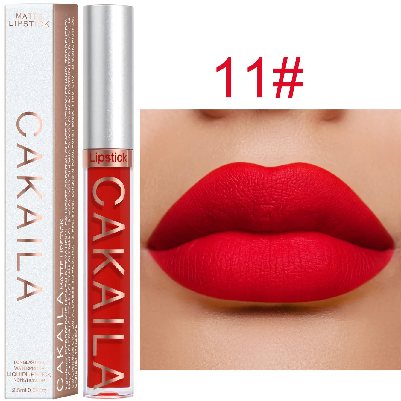 “18-Color Matte Lipstick – Non-Stick, Waterproof Long-Lasting Lip Gloss”