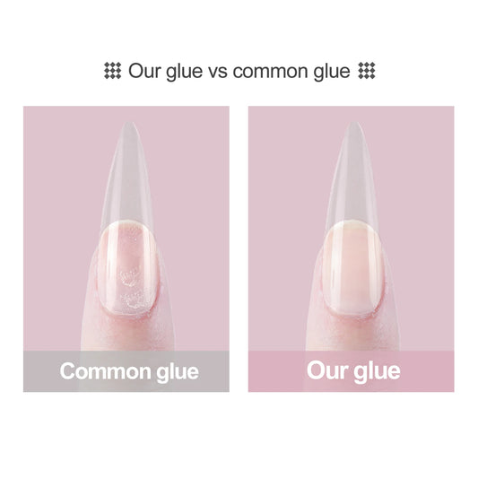 “Clear Nail Glue for False Nail Tips – Strong, Quick-Drying Adhesive for Perfect Nails”