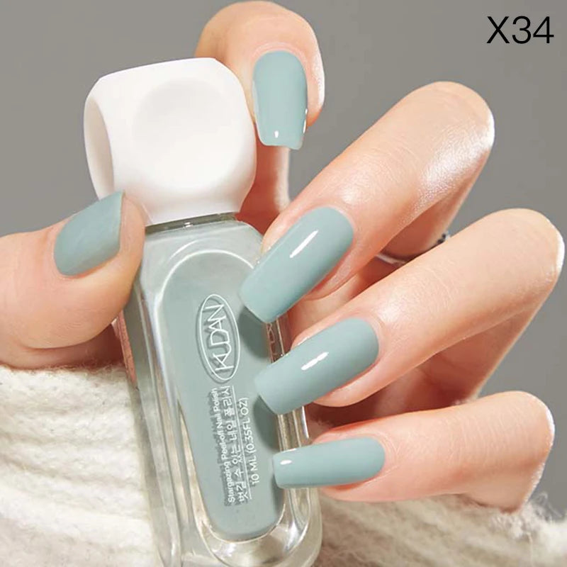 “10ml Water-Based Peel Off Nail Polish, Glitter Colors, Manicure Supplies”