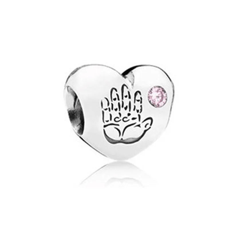 “925 Silver Family Charm Pendant - Sparkling Boy/Girl Bead for Pandora Bracelet.”