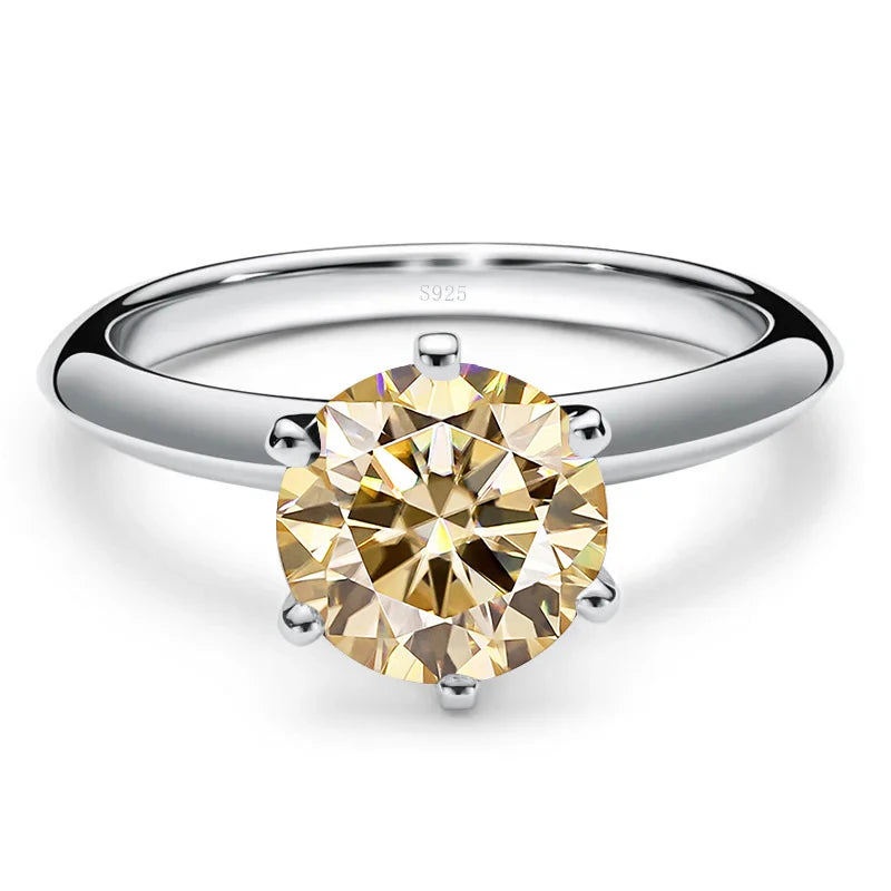 “1-5ct Moissanite Ring for Women GRA Certified 925 Sterling Silver Wedding Bands.”