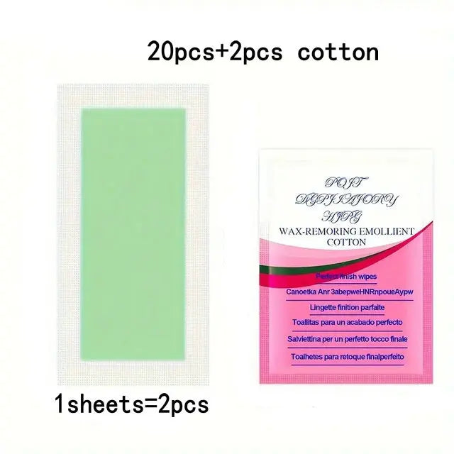 “10/20/30/50 Pcs Wax Strips, Hair Removal Cold Wax Paper, Face Neck Arm Leg”