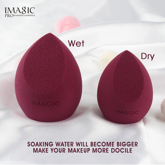 “IMAGIC beauty sponge, soft puff, gourd shape, water drop, wet and dry makeup tool.”