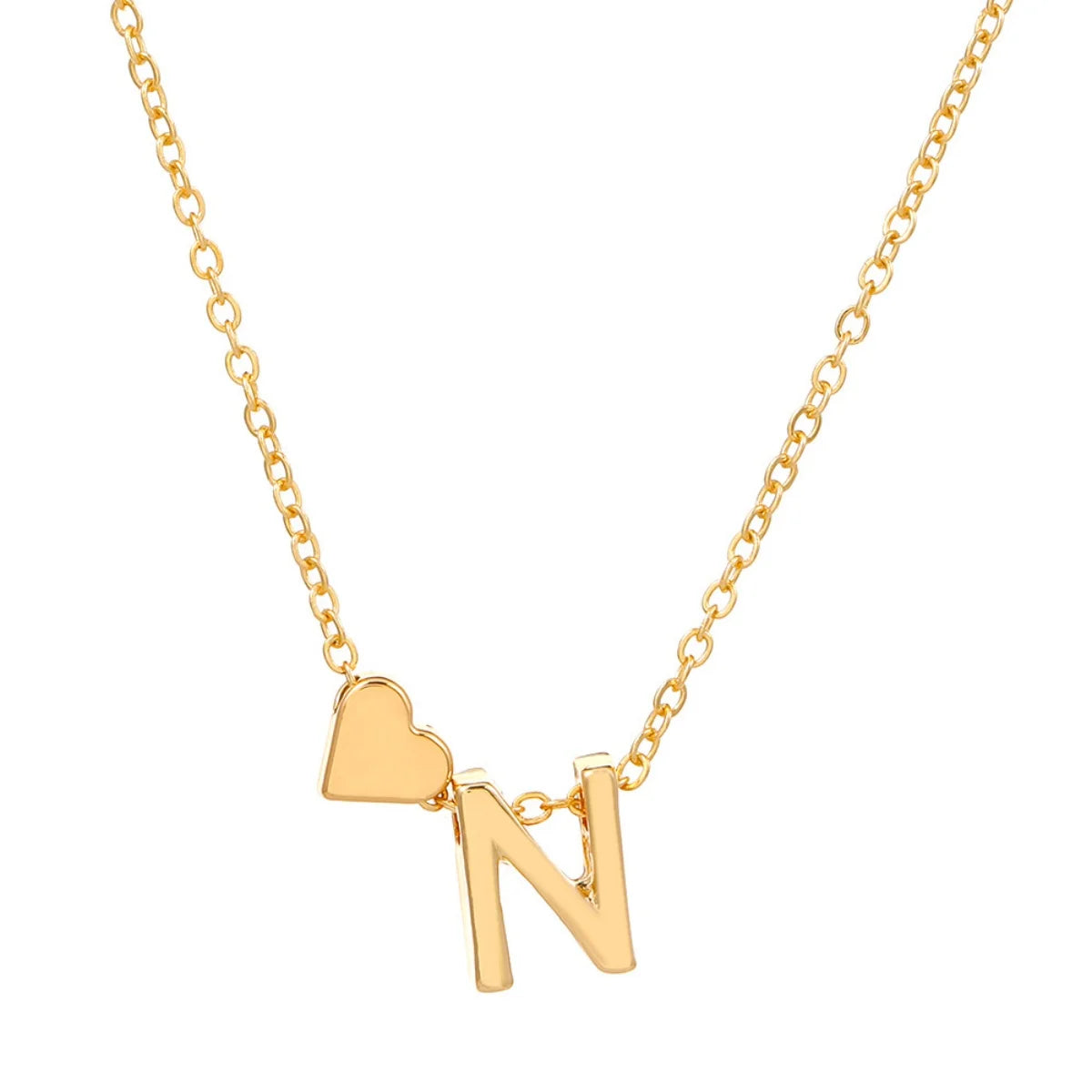 “Initial 26 Letter Heart Necklace for Women and Girls, Perfect Friendship Gift.”