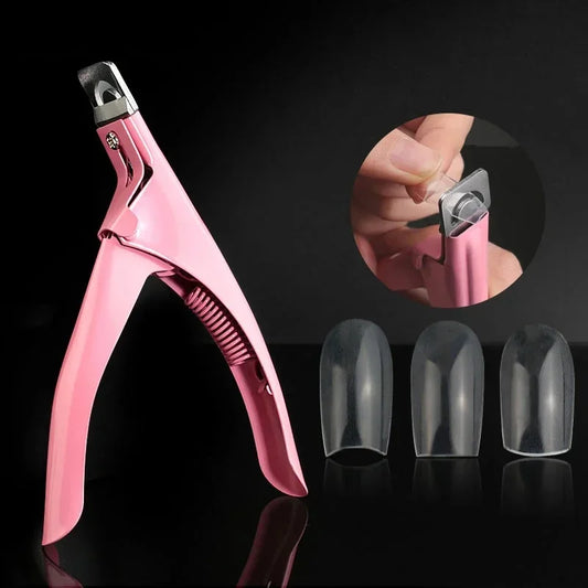 “False Acrylic Tips Clipper, U-Shaped Manicure Clamp, Professional Nail Cutting Tool”