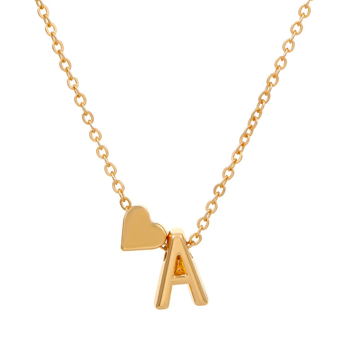 “Initial 26 Letter Heart Necklace for Women and Girls, Perfect Friendship Gift.”