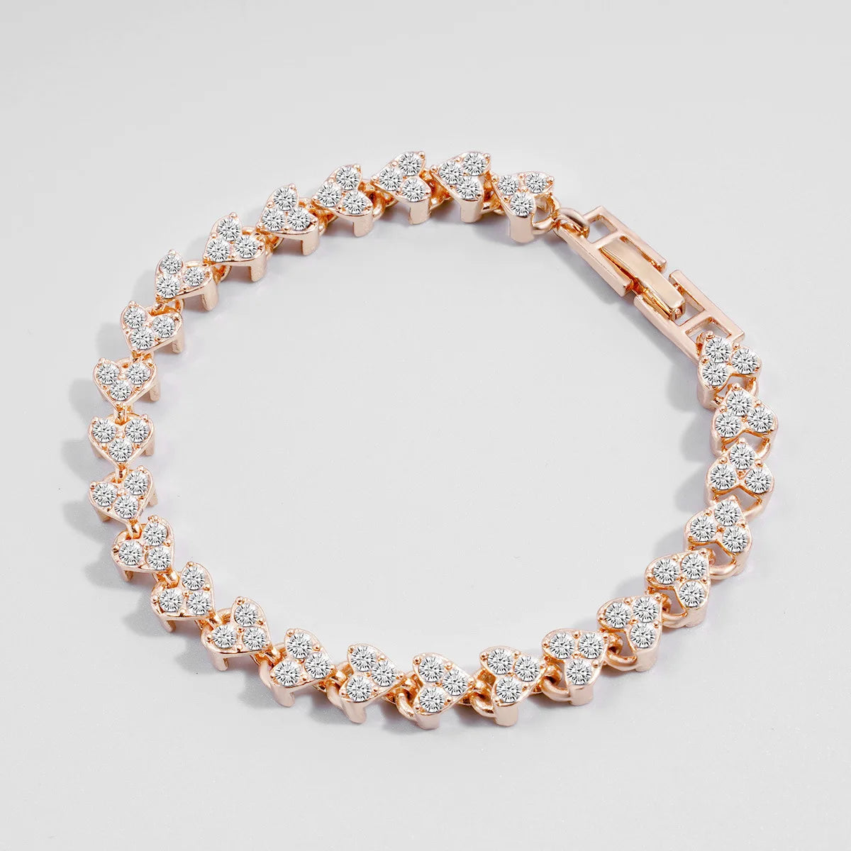 “Luxury Roman Crystal Chain Bracelets for Women, Trendy Rhinestone Charm Bangles”