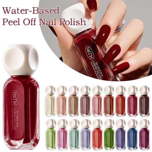 “10ml Water-Based Peel Off Nail Polish, Glitter Colors, Manicure Supplies”