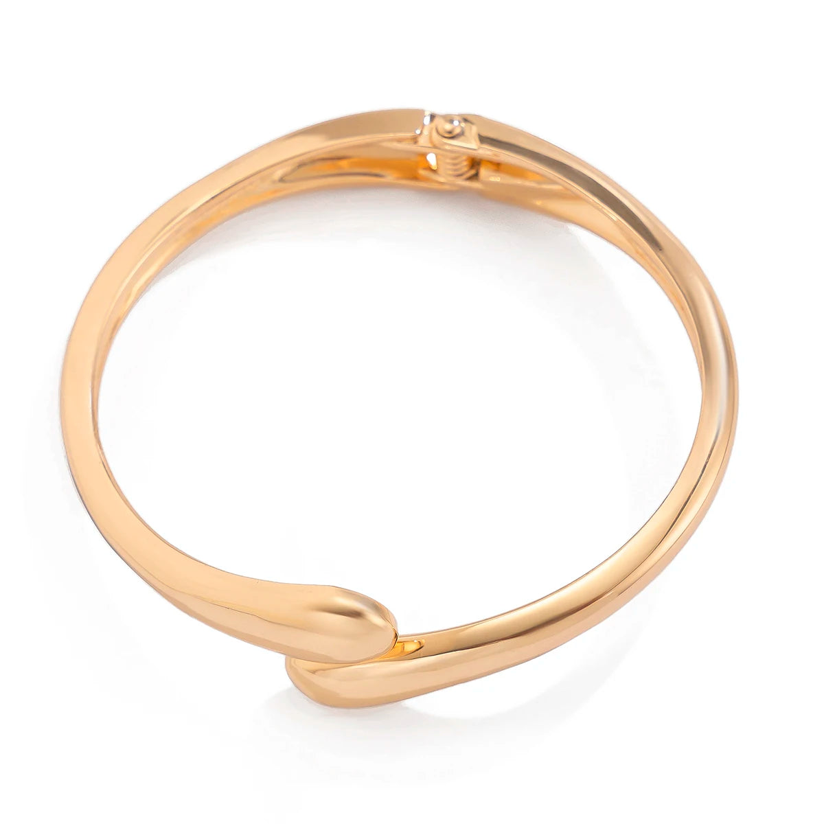 “Ingemark Creative Water Drop Metal Bangle - Gold Geometric Twisted Bracelet for Women.”