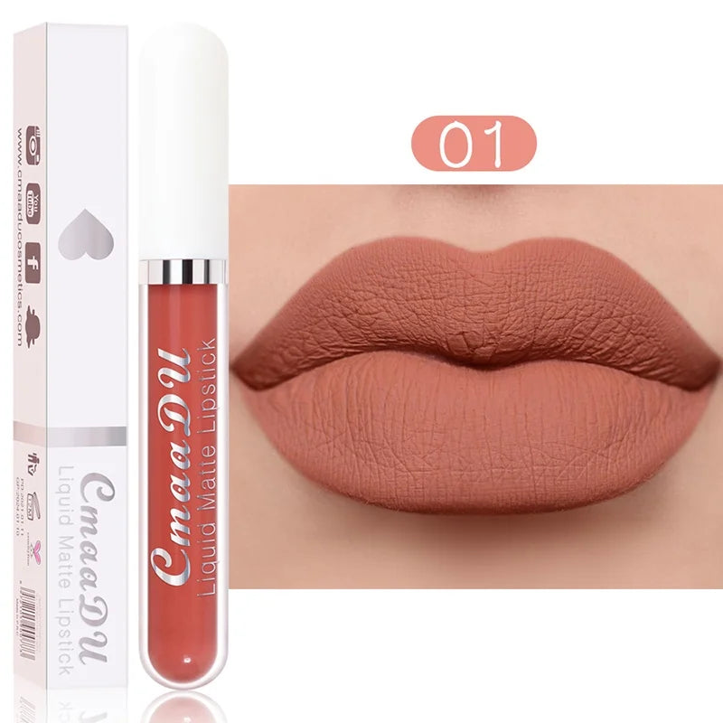 “Sexy Long-Lasting Velvet Matte Lip Gloss – Waterproof, Non-Stick, Liquid Lipstick for Women”