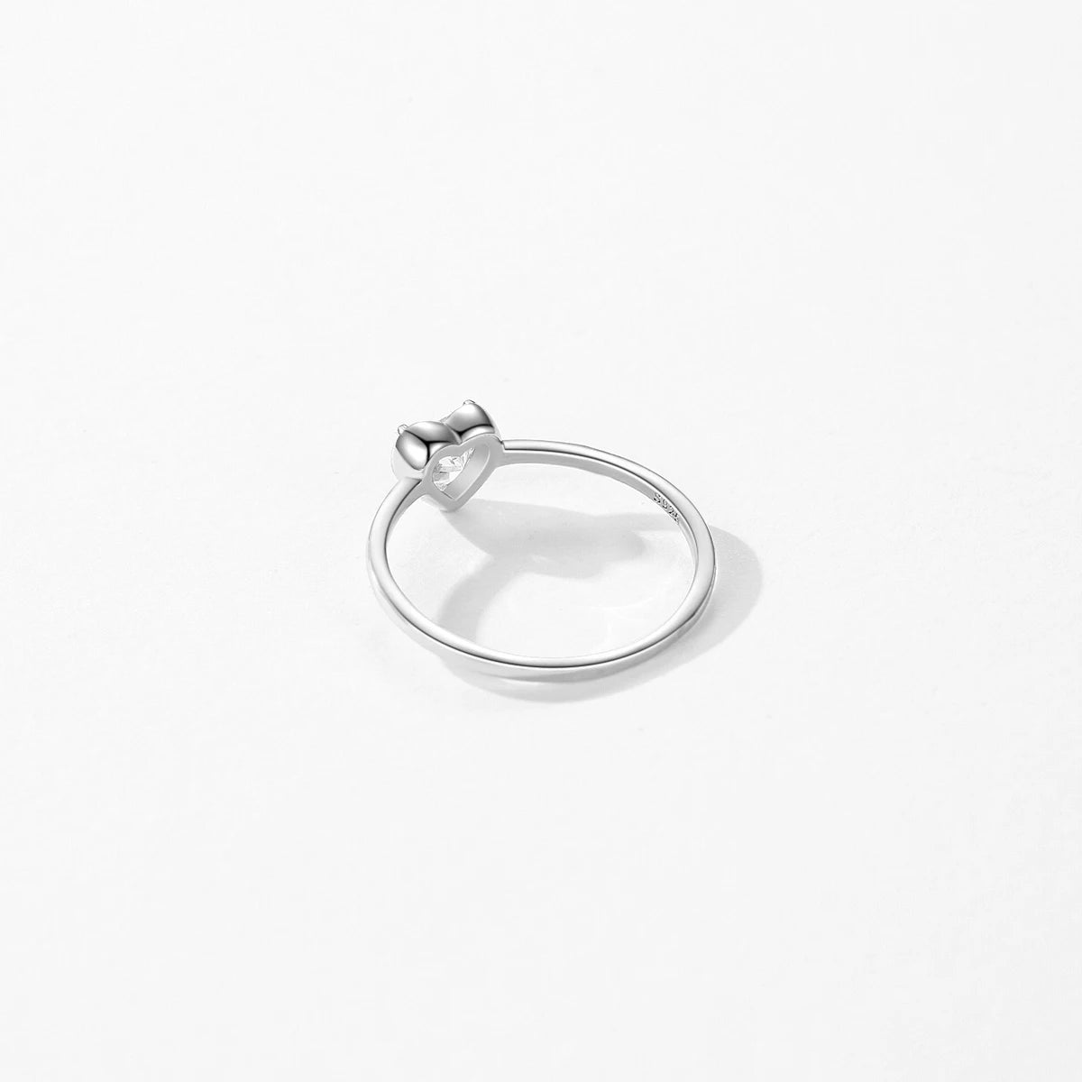 “925 Sterling Silver Romantic Hearts Zirconia Ring Classic Minimalism Wedding Jewelry.”