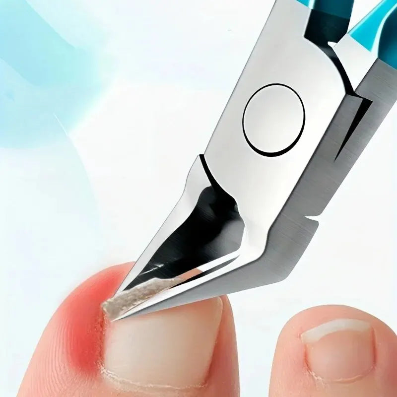 “Professional stainless steel toenail clipper for ingrown and thick nails.”