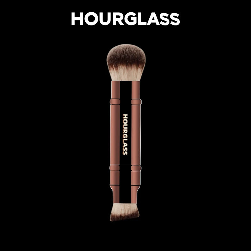 “Double head retractable foundation brush, soft fiber, smudge-proof, perfect flawless face makeup.”