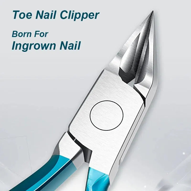 “Professional stainless steel toenail clipper for ingrown and thick nails.”