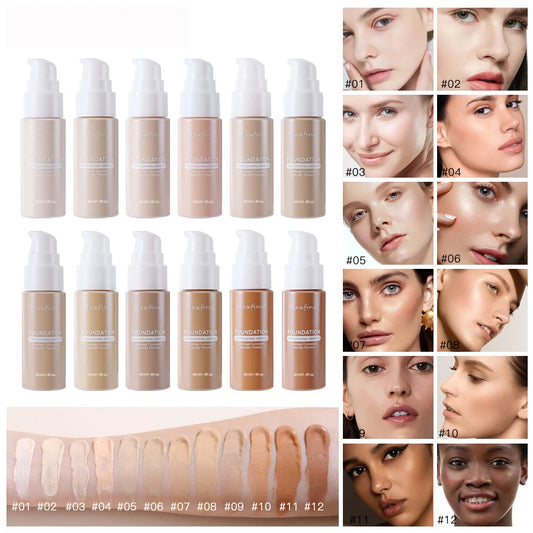 “Liquid foundation: effective concealer, waterproof, sweat-resistant, professional makeup.” - Dazzory