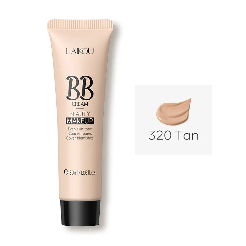 “30ml BB Cream Concealer – 6 Colors, Natural Finish, Lightweight Primer & Full Coverage”