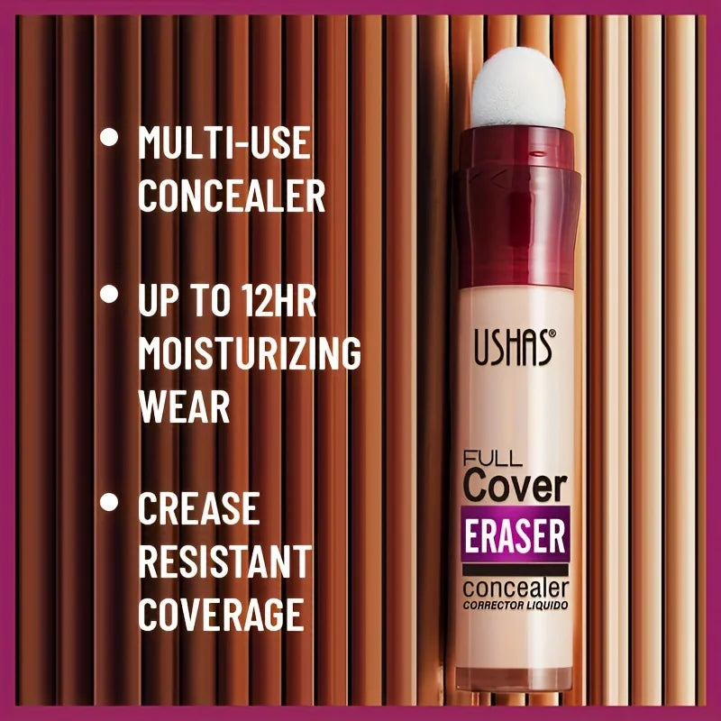 “Sponge Head Concealer – Covers Dark Circles, Freckles & Acne, Long-Lasting & Moisturizing”