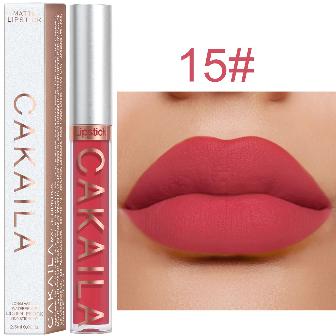 “18-Color Matte Lipstick – Non-Stick, Waterproof Long-Lasting Lip Gloss”