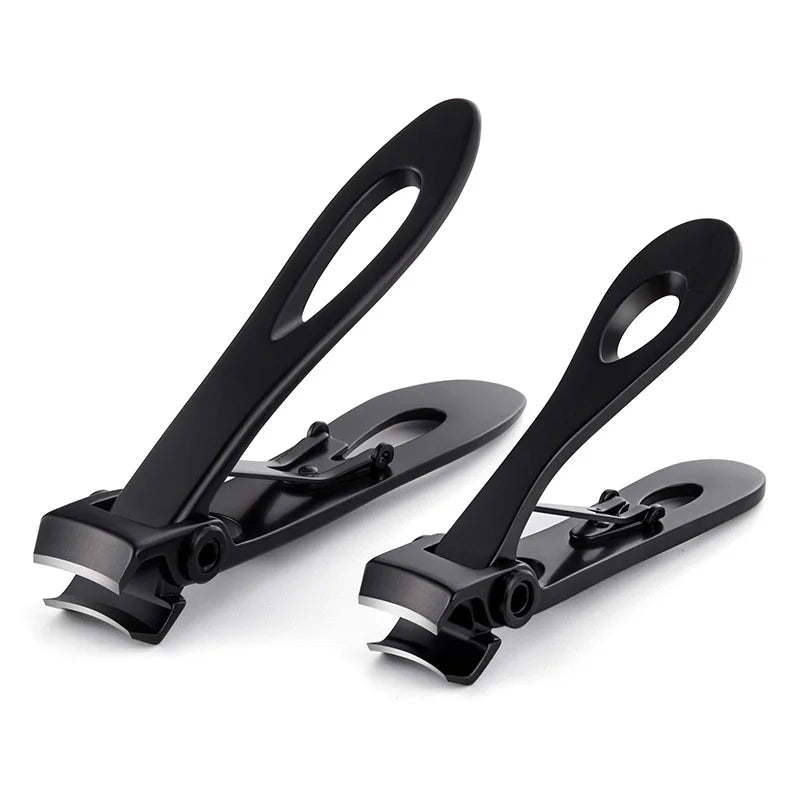 “High-Quality Stainless Steel Nail Clippers, Two Sizes, Durable Manicure & Pedicure Tools”