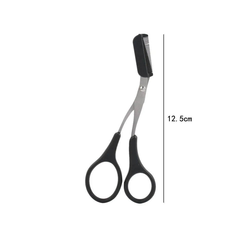 “Stainless Steel Eyebrow Trimmer: Comb, Shape, and Perfect Your Look Safely.”